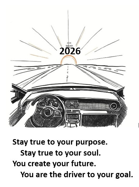 car heading into the sunrise headed toward chiropractic goals