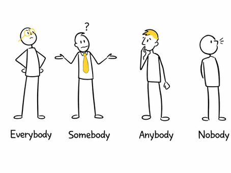 everybody, somebody, anybody, nobody responsiblity