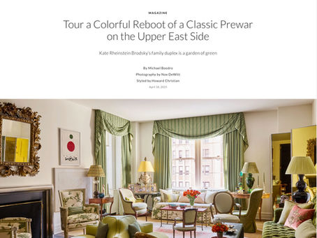 Contemporary painting in Architectural Digest