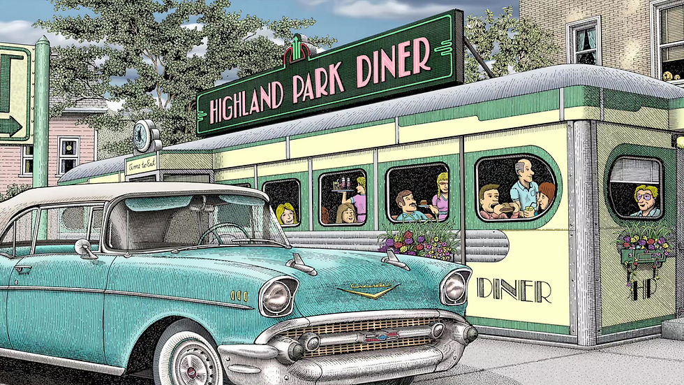 Thumbnail: Highland Park Diner wall art video
