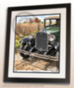 Model A Ford wall art print by Michael Smith