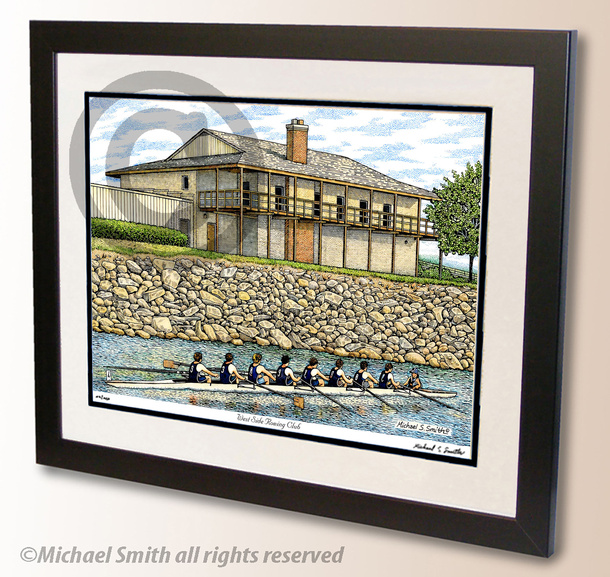West Side Rowing Club art print by Michael Smith