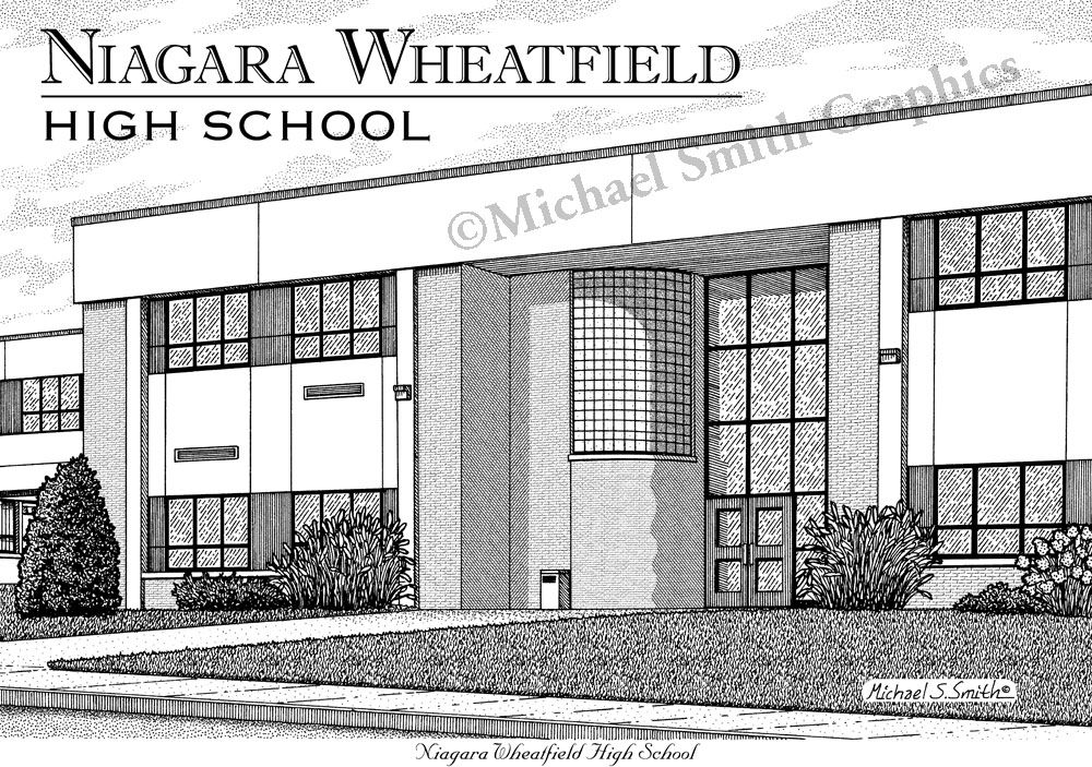 Niagara Wheatfield High School art print by Michael Smith