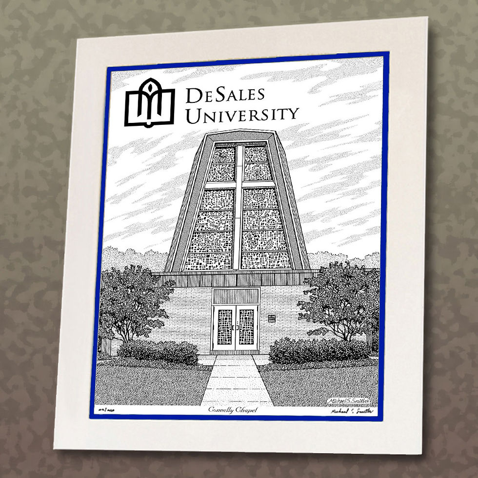 Thumbnail: DeSales University pen and ink drawing