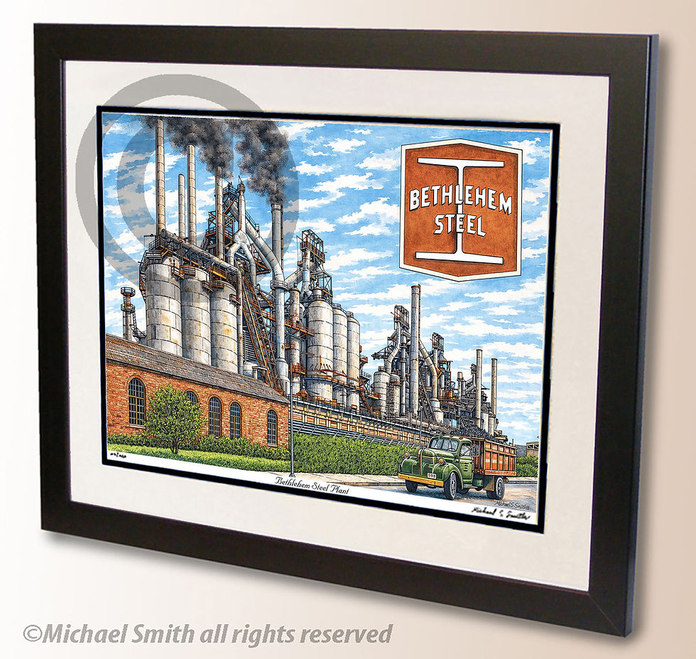 Bethlehem Steel art print by Michael Smith