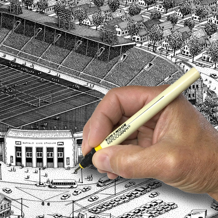 Thumbnail: Old Buffalo Bills Stadium drawing
