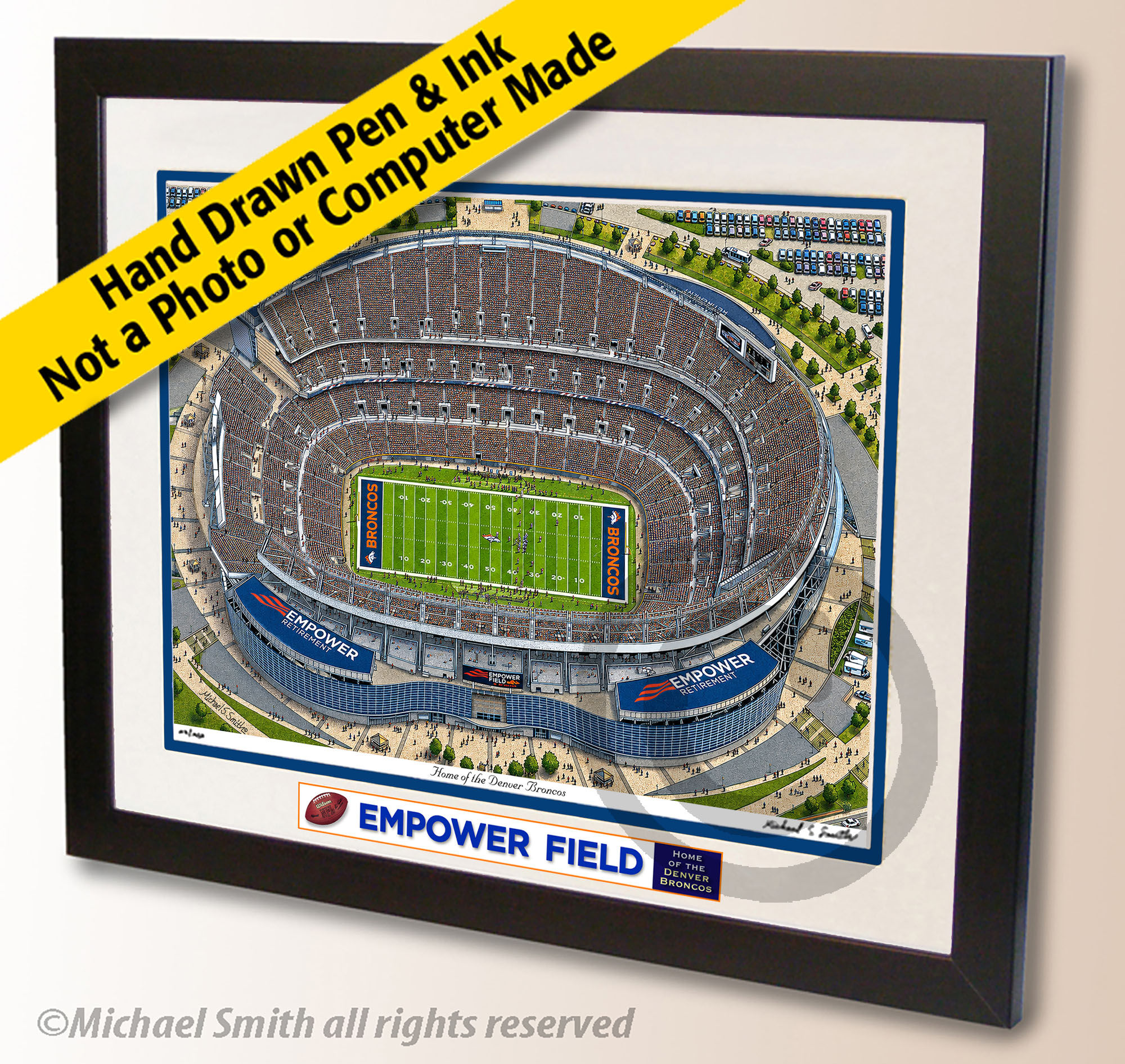 Denver Broncos - Empower Field at Mile High stadium wall art