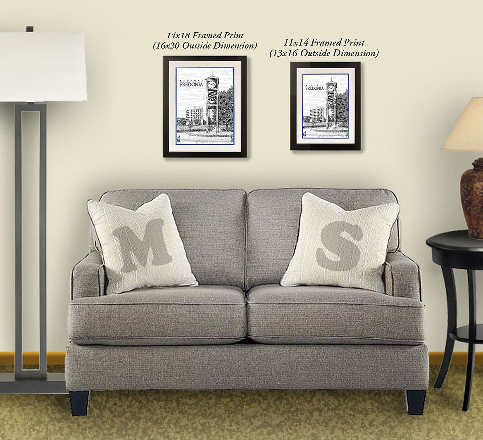 Thumbnail: SUNY Fredonia wall art by Michael Smith