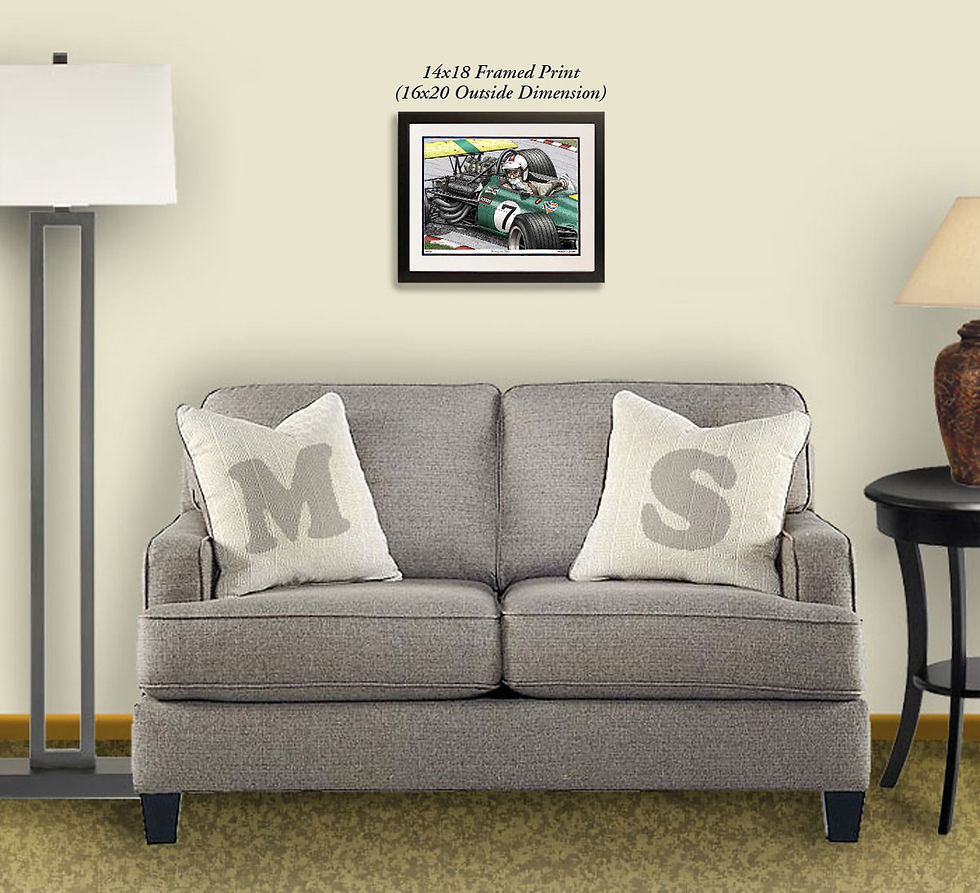 Thumbnail: Grand Prix race car F1 art print by Michael Smith
