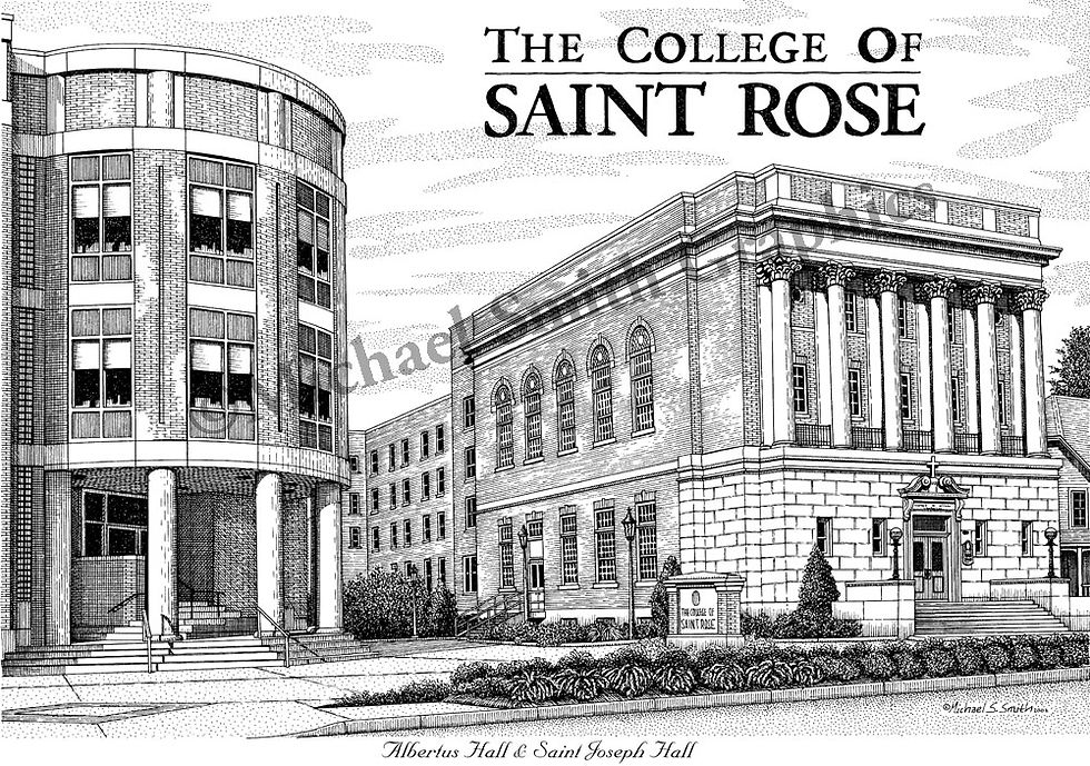The College of Saint Rose Wall Art Print Michael Smith Graphics