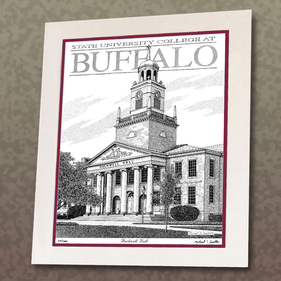 Thumbnail: Buffalo State College art print by Michael Smith