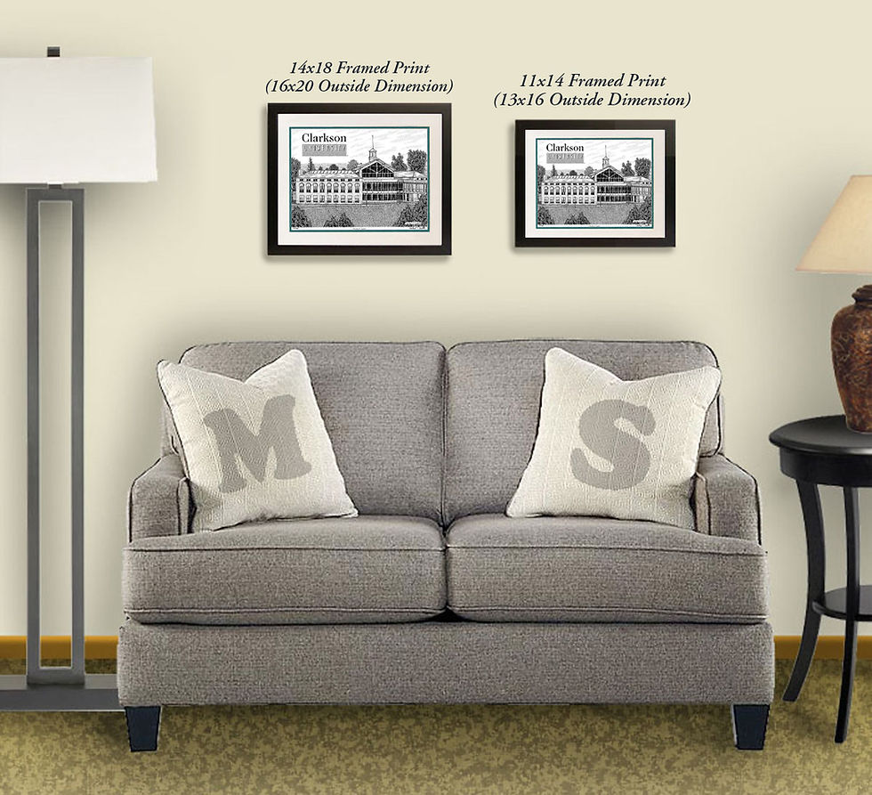 Thumbnail: Clarkson University Student Center wall art by Michael Smith