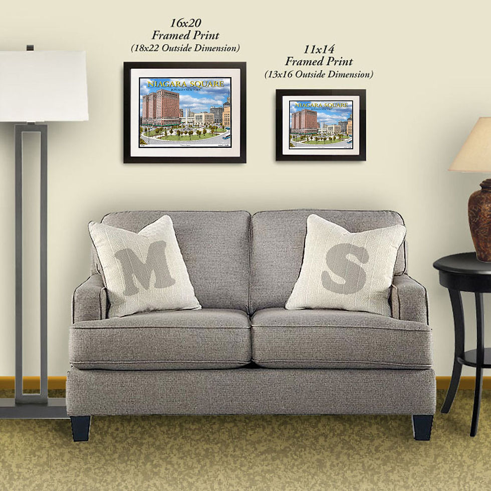 Thumbnail: Niagara Square wall art by Michael Smith Graphics