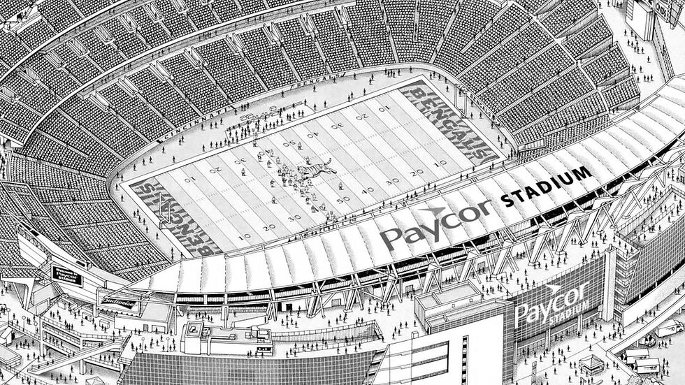 Thumbnail: Cincinnati Bengals stadium art video
