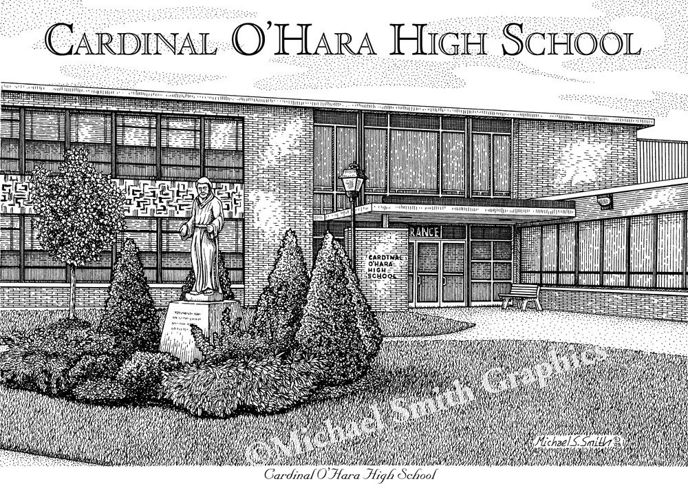 Cardinal O'Hara High School art print by Michael Smith