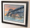 Thumbnail: South Grand Island Bridges art print by Michael Smith