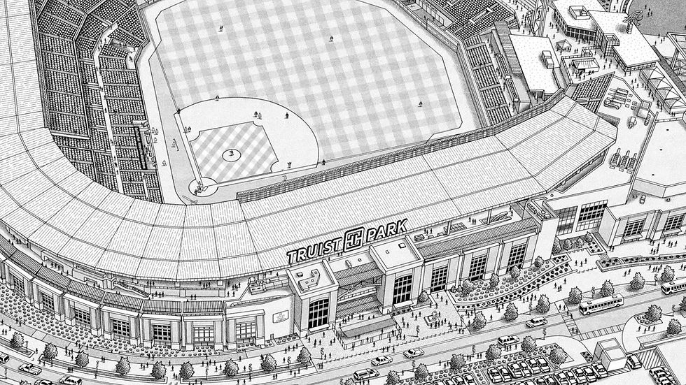 Thumbnail: Atlanta Braves Art Print - Truist Park Wall Art video