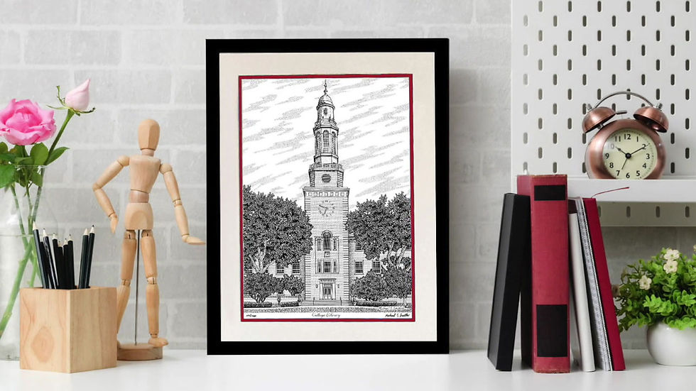 Thumbnail: Brooklyn College drawing by Michael Smith