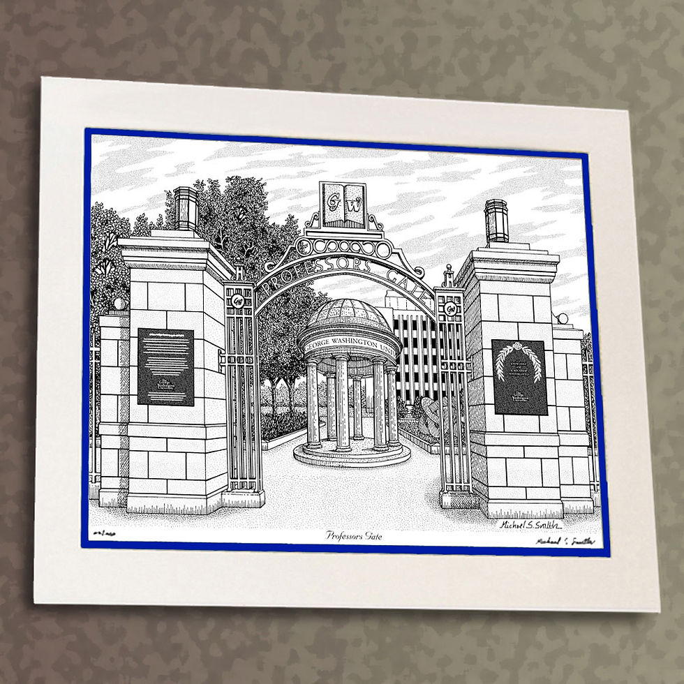 Thumbnail: The George Washington University art print by Michael Smith
