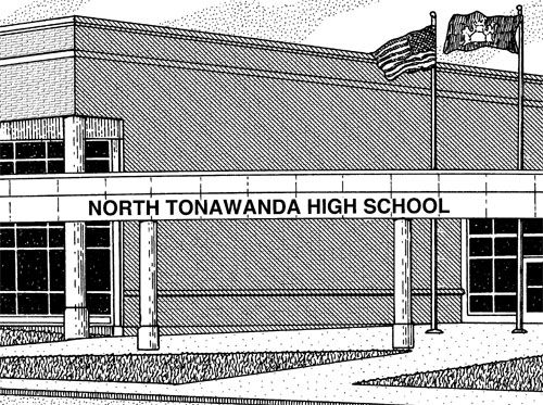 Thumbnail: North Tonawanda High School wall art
