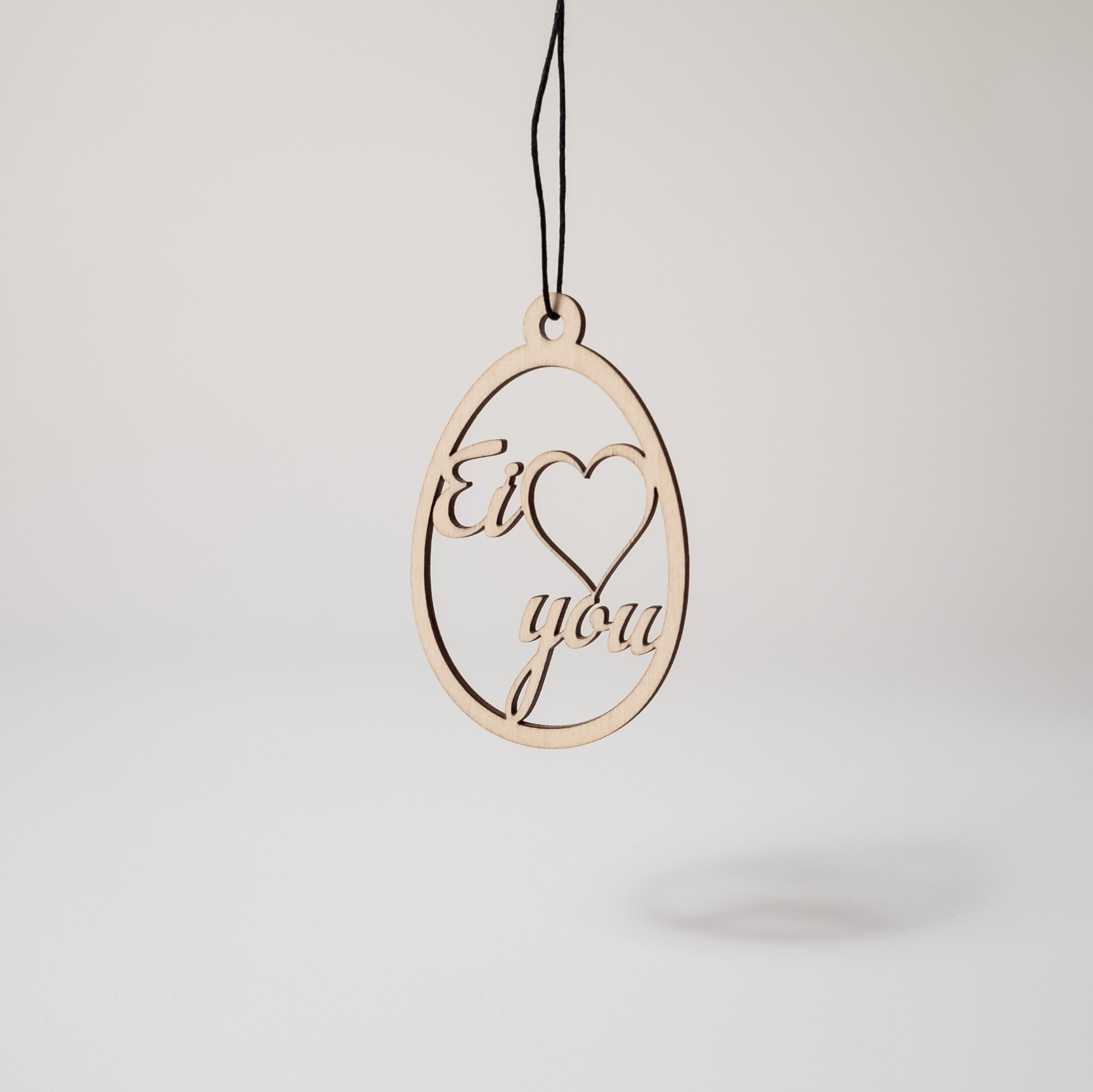 Osterschmuck "Ei love you"