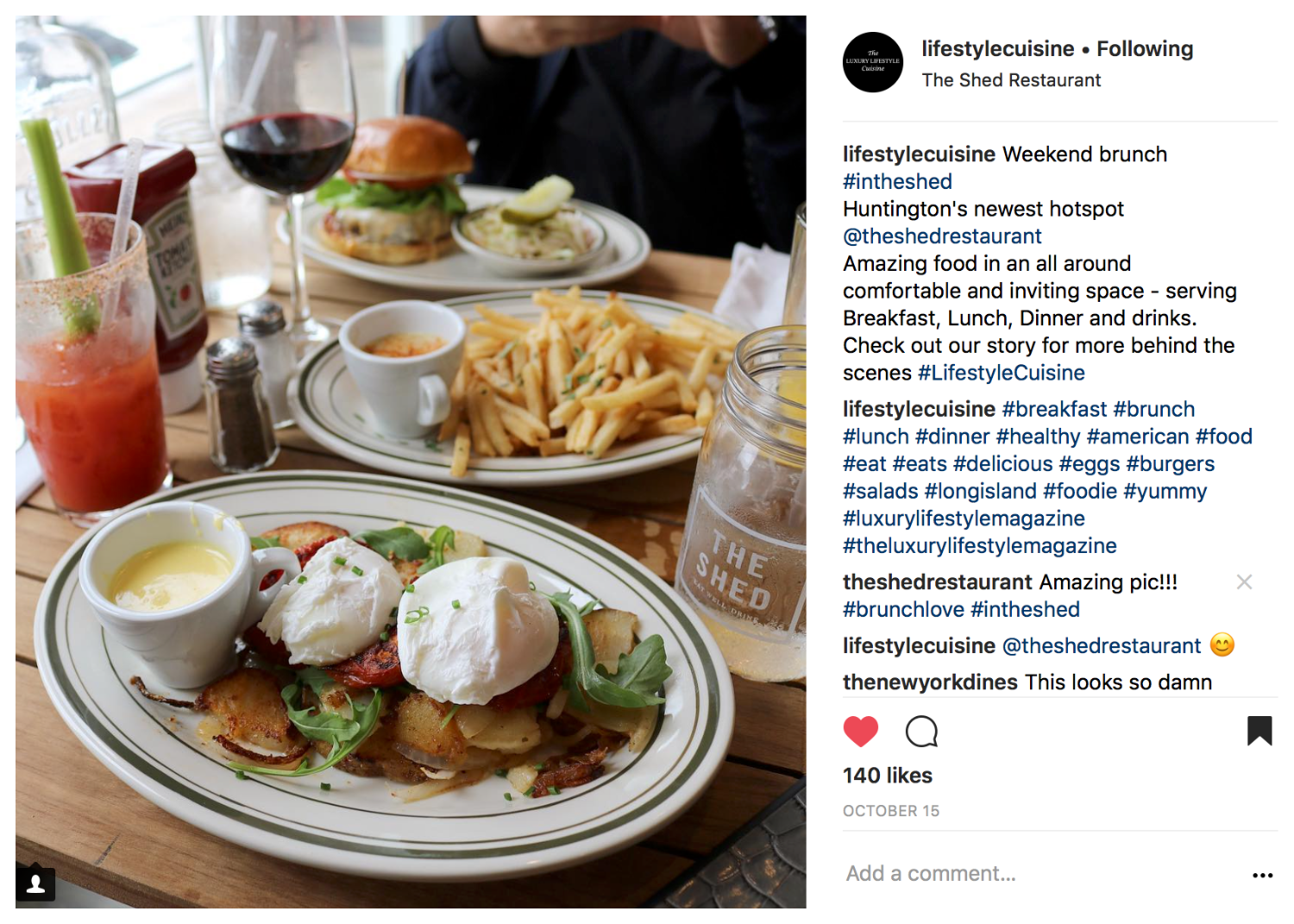 American Restaurant Brunch Huntington Ny The Shed Lifestylecuisine The Shed Restaura