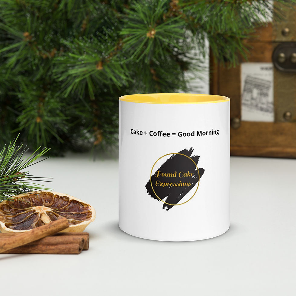 Thumbnail: Pound Cake Expressions Mug with Color Inside