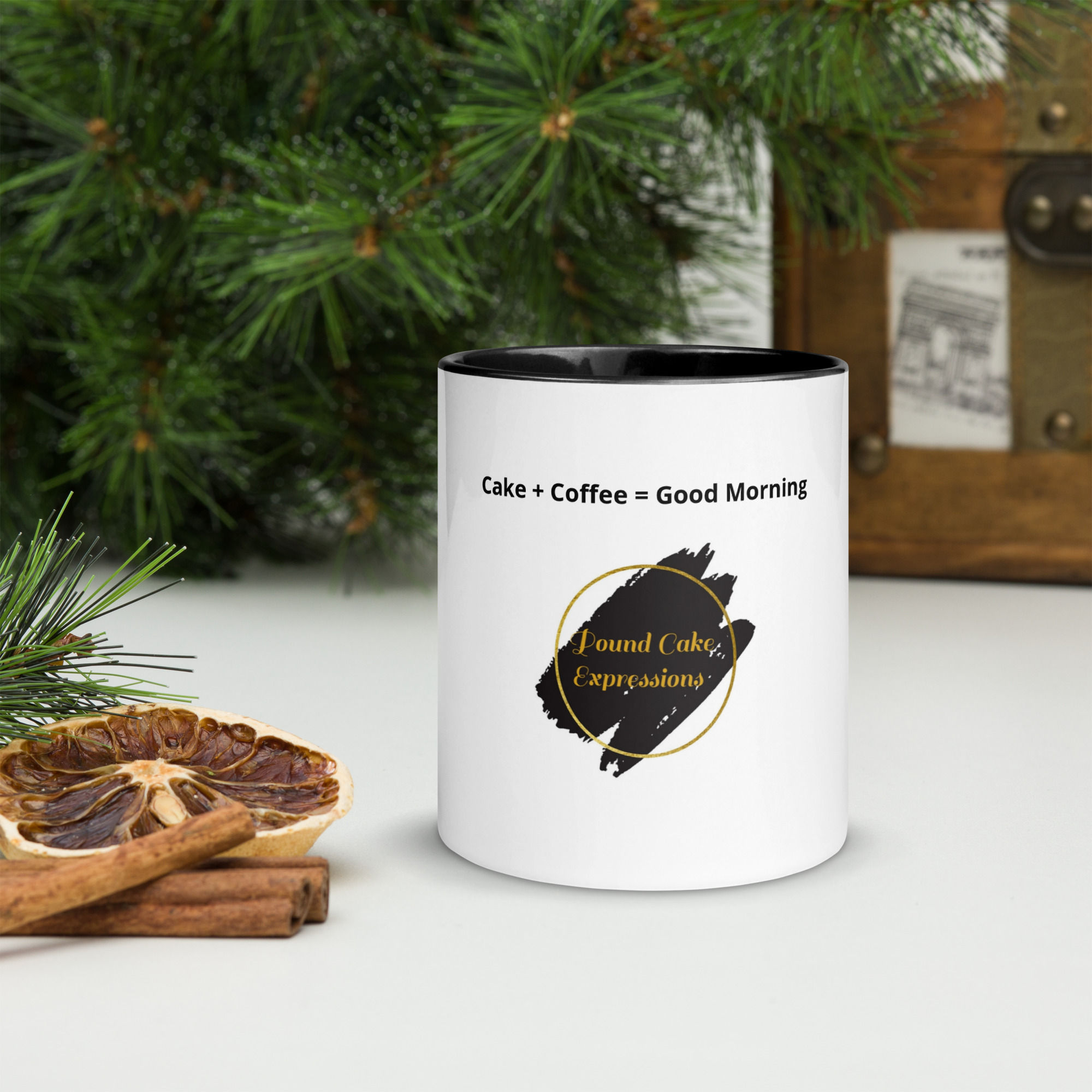 Pound Cake Expressions Mug with Color Inside