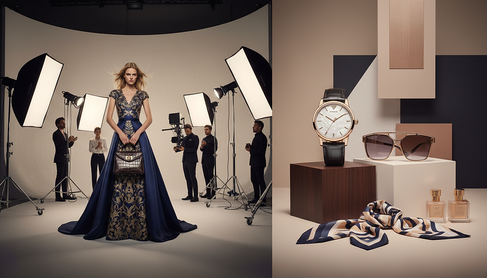 Fashion campaign visuals on a studio monitor — AI-Created Ad Visuals Without Losing Craft