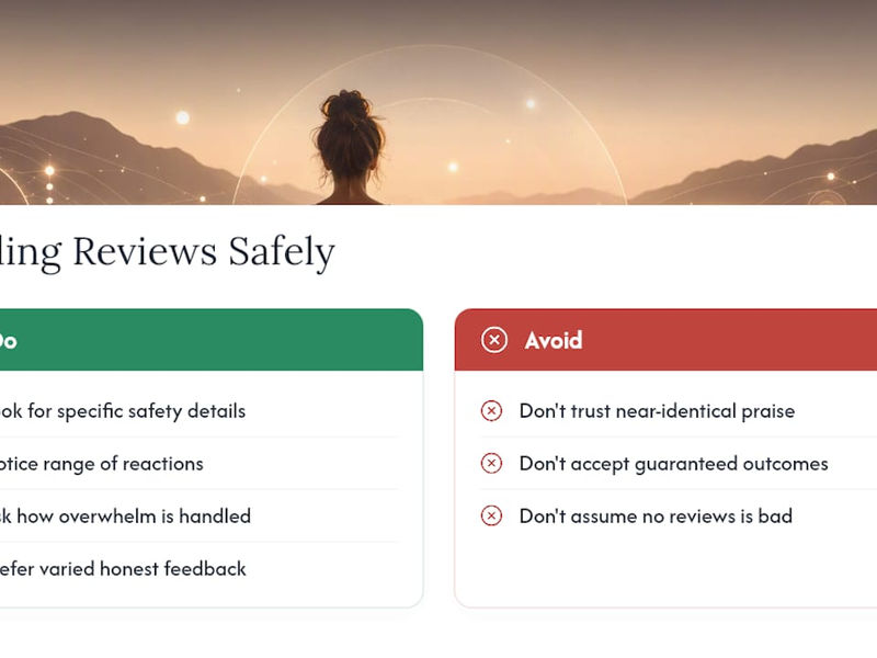 How Do You Read Reviews and Testimonials From Past Participants? — overview diagram