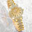 Thumbnail: Women's Gold Quartz Watch Set (box not included)