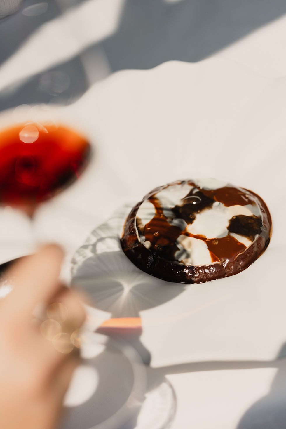Assiette de dessert , cuisine du chef Sébastien Martinez, Rosmadec le Moulin à Pont-Aven