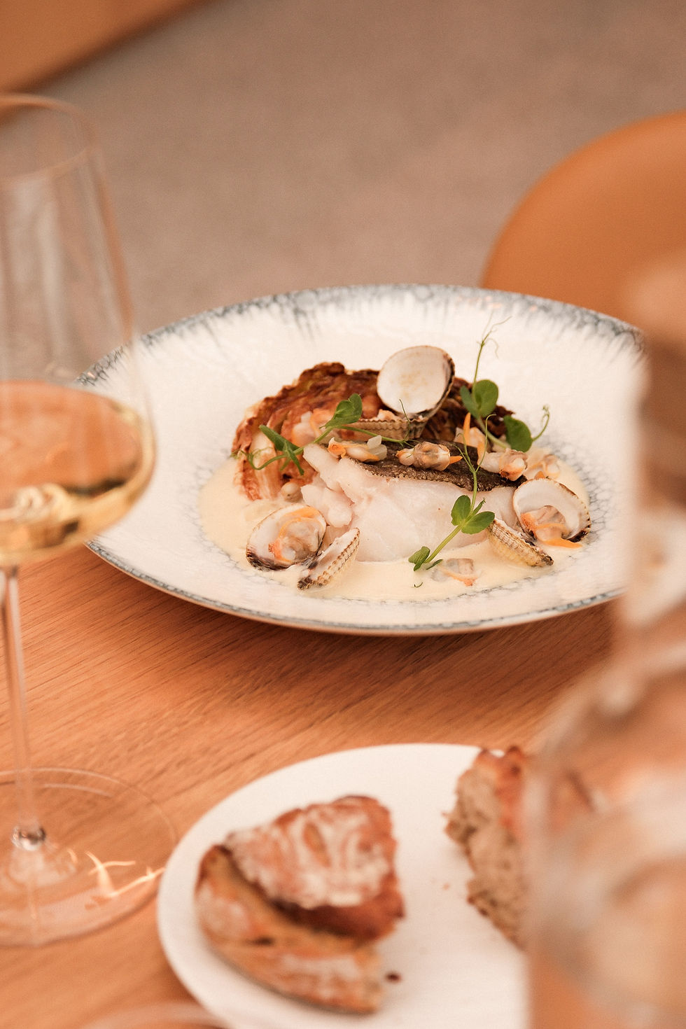 Plat à la carte du restaurant Paris-Brest, produits bretons de saison