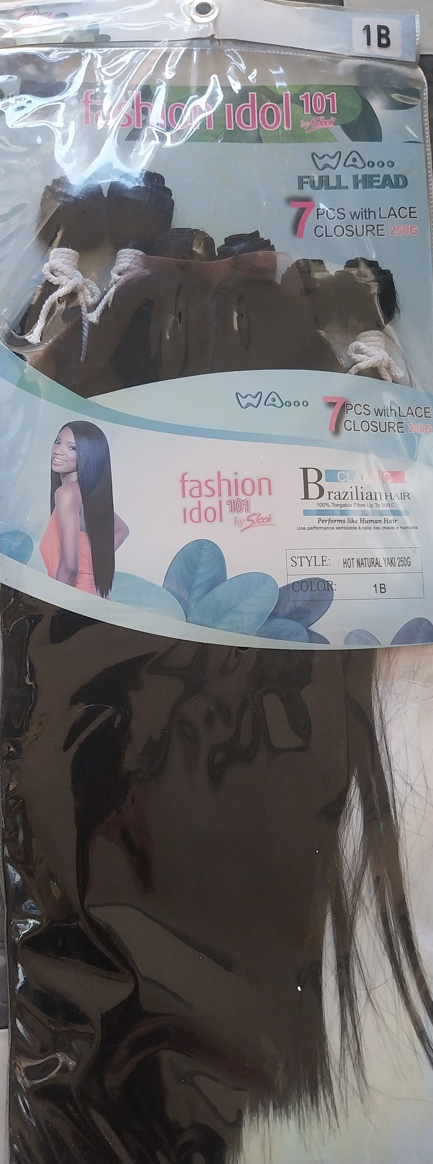 Brazilian hot natural yaki  7pcs 1b