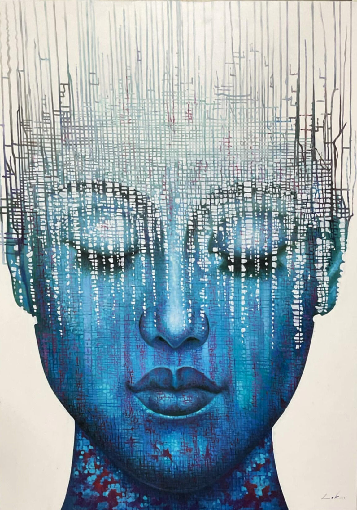 הדפס על קנווס -שלווה בכחול