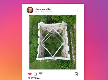 A mock Instagram post designed to inform audiences.