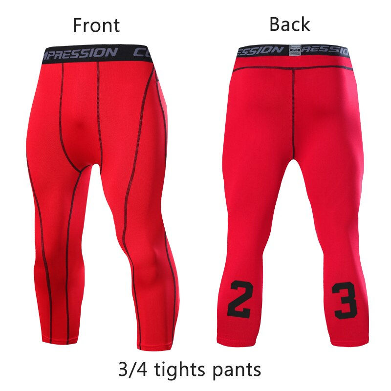 Thumbnail: Men Compression Pants Male Tights Leggings for Running Gym Sport Fitness 