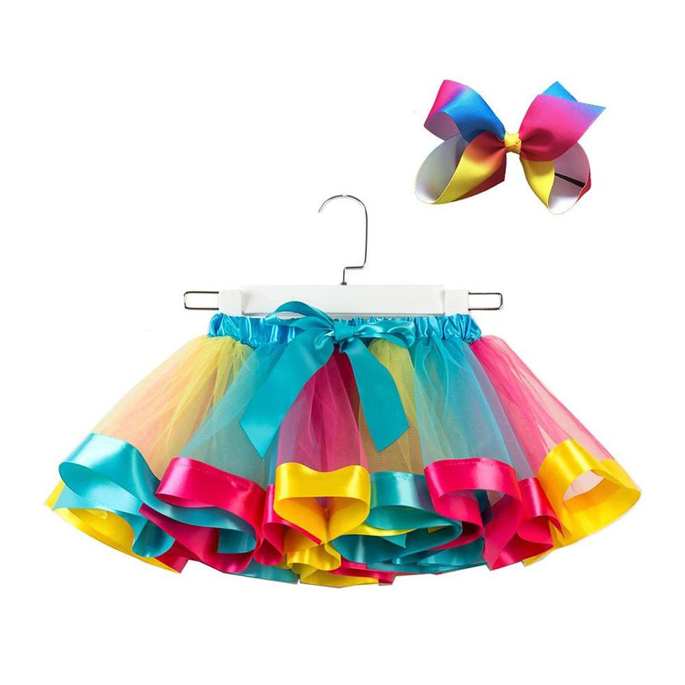 Thumbnail: 2022 New Tutu Skirt Baby Girl Clothes 12M-8Yrs Colorful Mini Pettiskirt Clothing