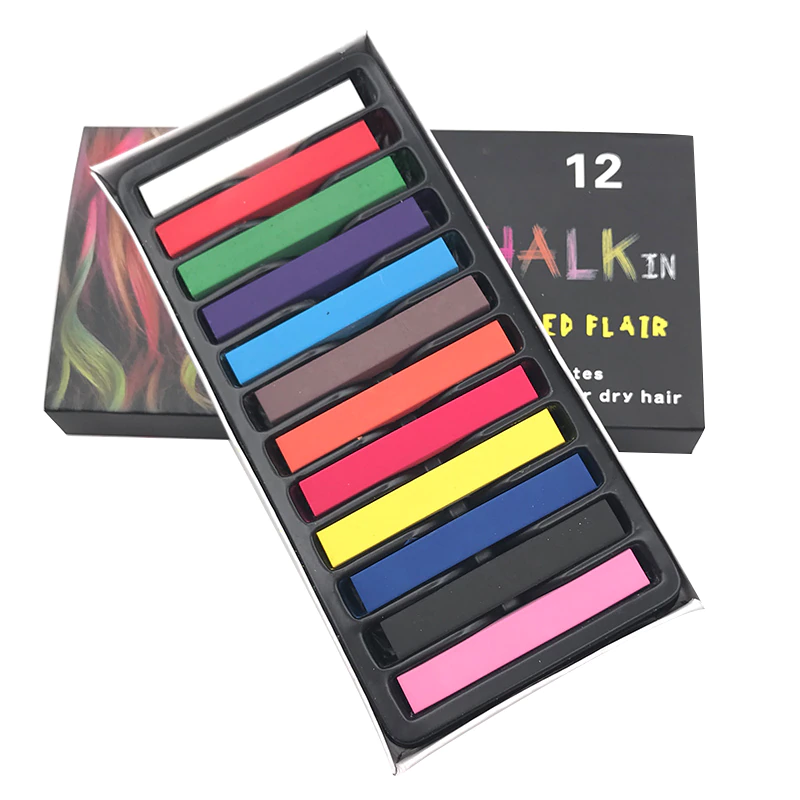 Thumbnail: 6-36 Colors Hair Color Chalk Powder Temporary Spray Colorful Hair Styling Paint