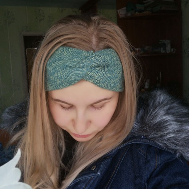 Thumbnail: Baby Headband Women Girl Twisted Hair Band Kids Woolen Headwrap Toddler 