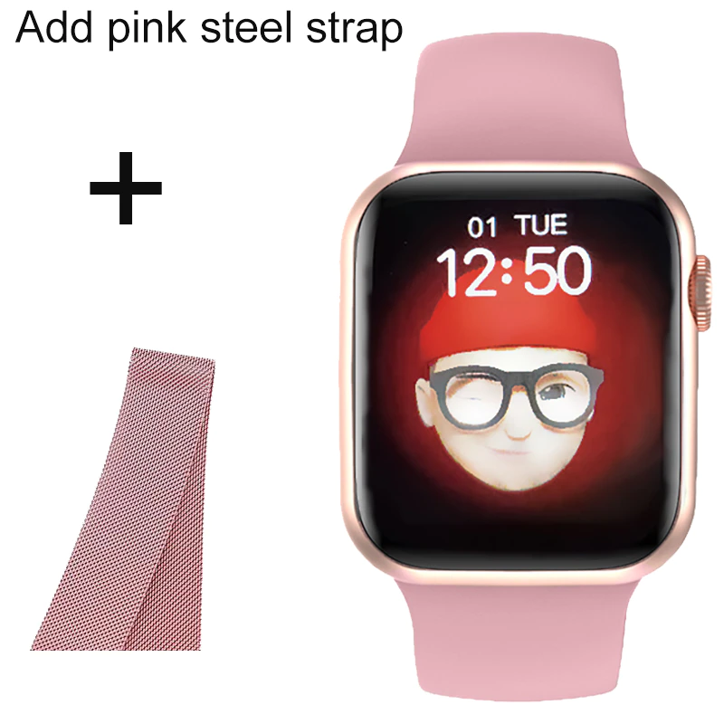 Thumbnail: IWO Smart Watch Men Women T500 Pro Heart Rate Fitness Tracker For Android IOS