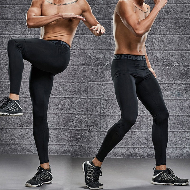 Thumbnail: Men Compression Pants Male Tights Leggings for Running Gym Sport Fitness 