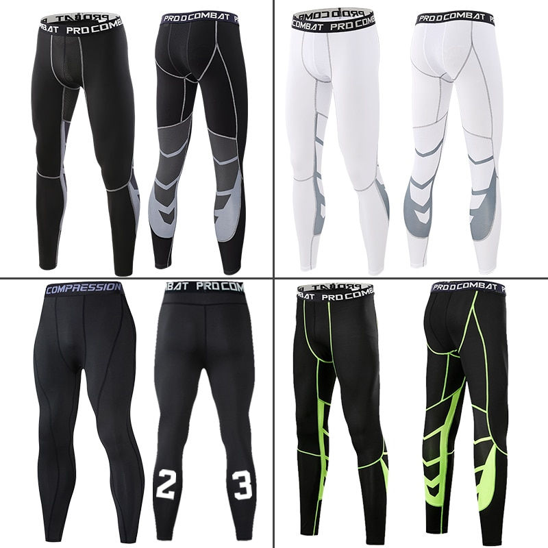 Thumbnail: Men Compression Pants Male Tights Leggings for Running Gym Sport Fitness 
