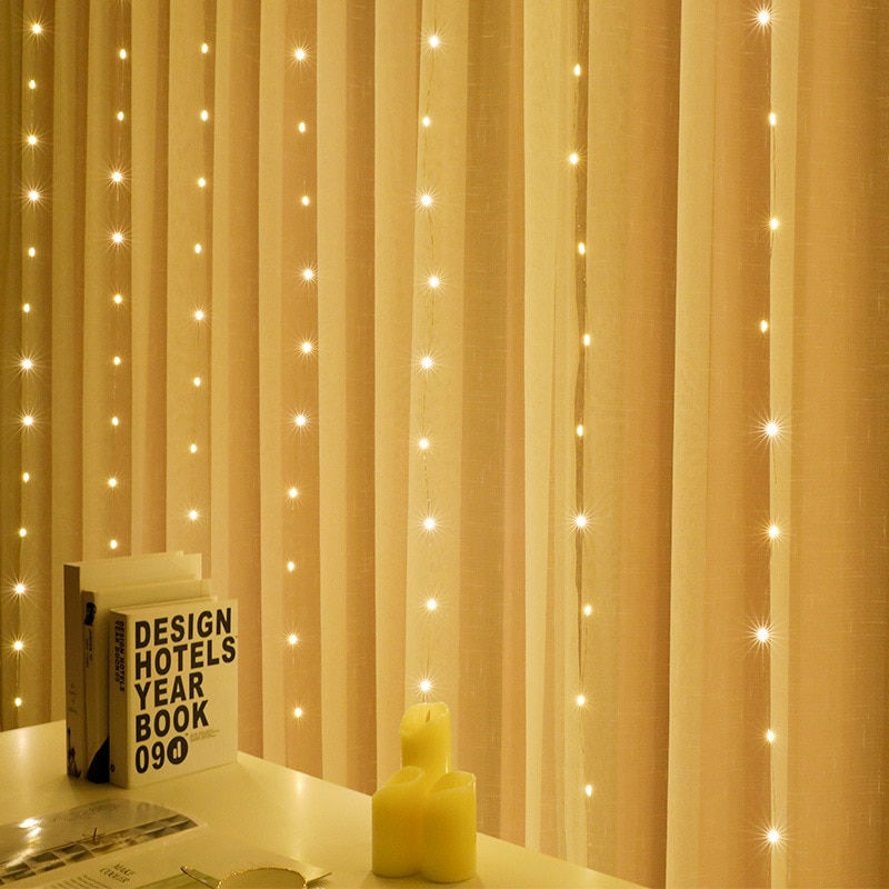 Thumbnail: LED String Lights Christmas Decoration Wedding Curtain For Bedroom