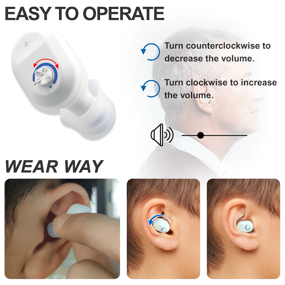 Thumbnail: Digital Hearing Aids Rechargeable with Charging Case Amplifier for Elderly