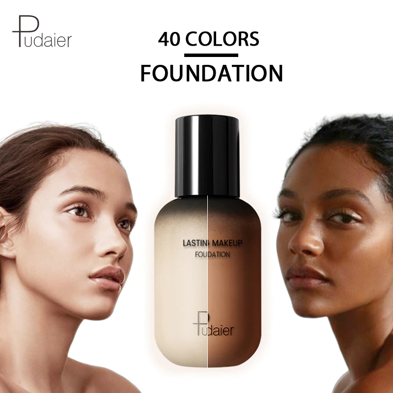 Thumbnail: Pudaier 40 Colors Liquid Foundation Cream For Face Concealer Long Lasting 