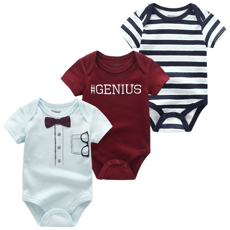 Thumbnail: 3 PCS/LOT Newborn Baby Clothing 2022 New Fashion Boys Girls Clothes 100% Cotton 