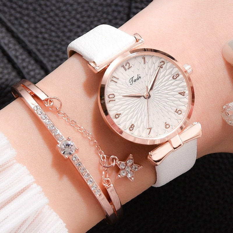 Thumbnail: Luxury Women Bracelet Quartz Magnetic Watch Ladies Sports Pink Relogio Feminino