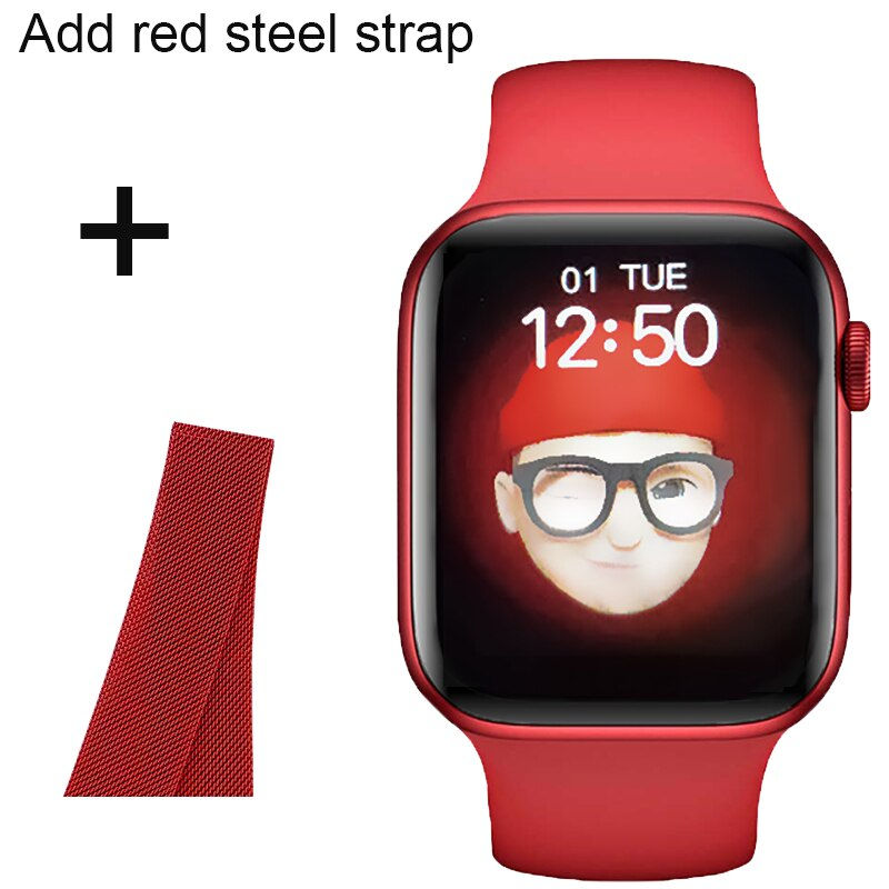 Thumbnail: IWO Smart Watch Men Women T500 Pro Heart Rate Fitness Tracker For Android IOS