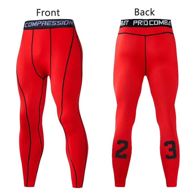 Thumbnail: Men Compression Pants Male Tights Leggings for Running Gym Sport Fitness 
